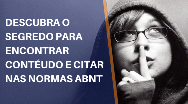 ENCONTRAR CONT UDO E CITAR NAS NORMAS ABNT