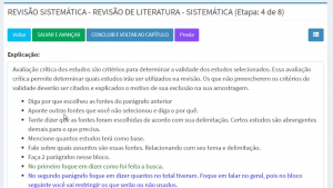 Parte de instruções do Monografis