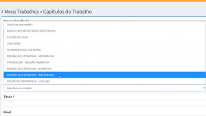 Tipos de revisão de literatura.