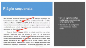 Exemplo plágio sequencial