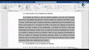 Estruturação errada do subcapítulo