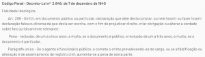 Artigo 299 do código penal brasileiro