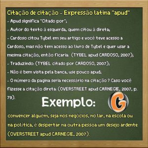 Apud - Citação de citação